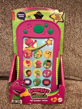 NWT Barney’s World interactive phone, songs, sounds & phrases ages 2+